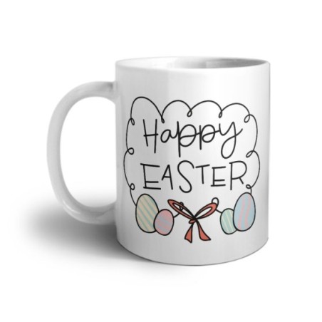 Tazza happy easter con uova