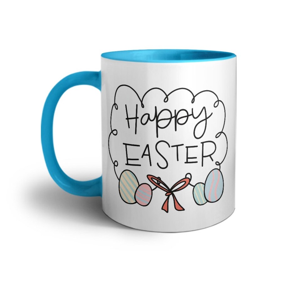 Tazza happy easter con uova Pasqua