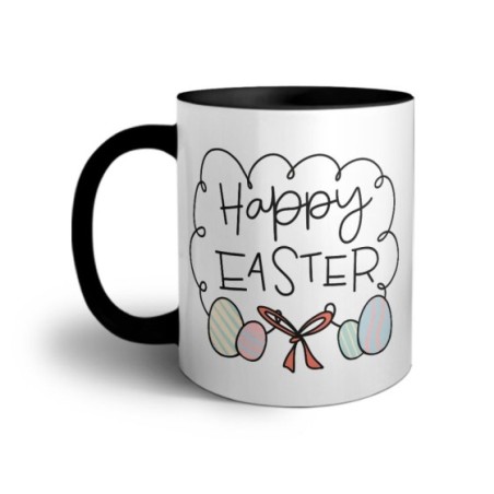 Tazza happy easter con uova Pasqua