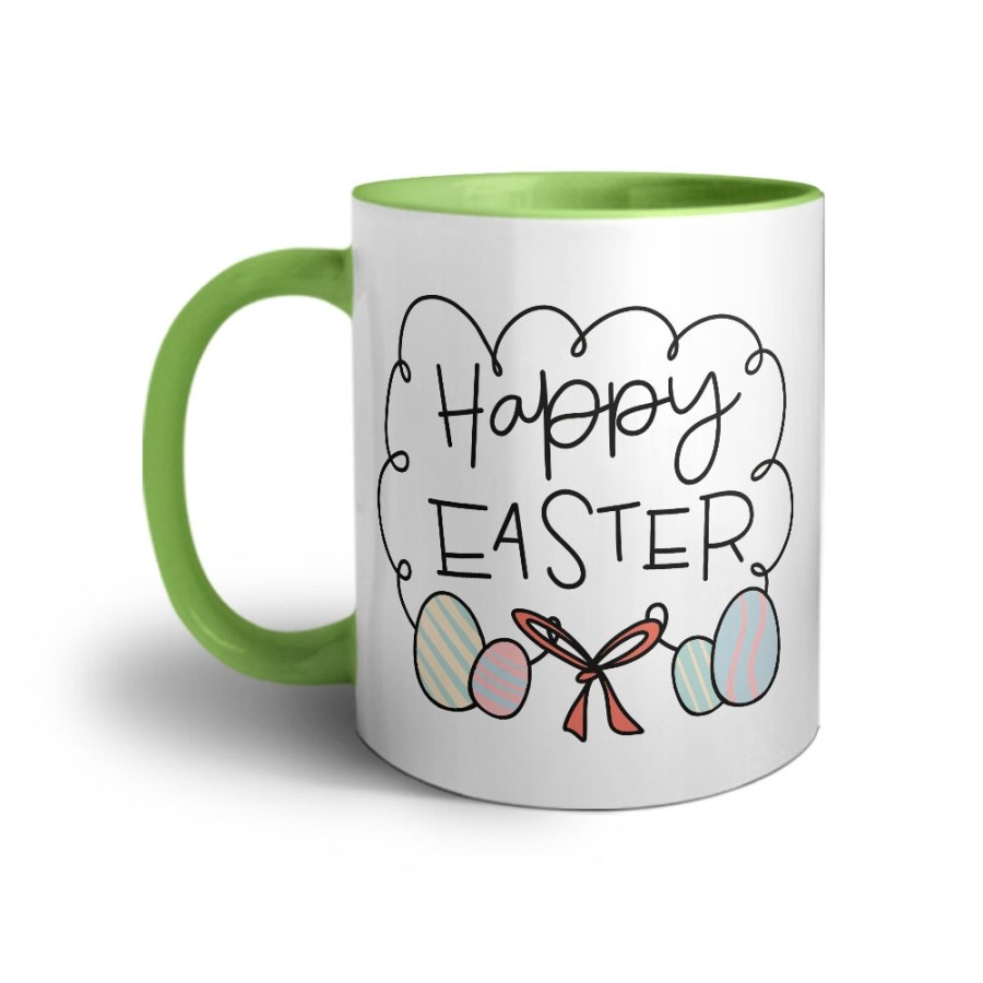 Tazza happy easter con uova Pasqua