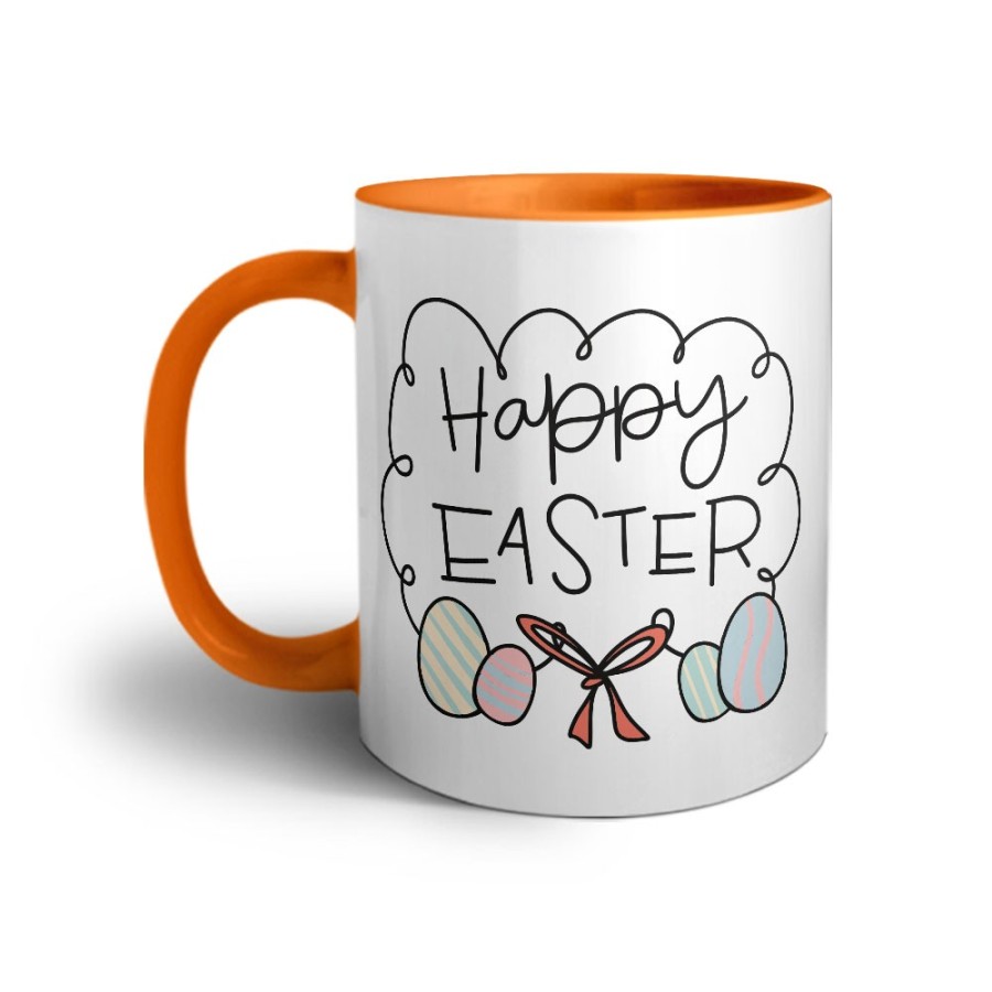 Tazza happy easter con uova Pasqua