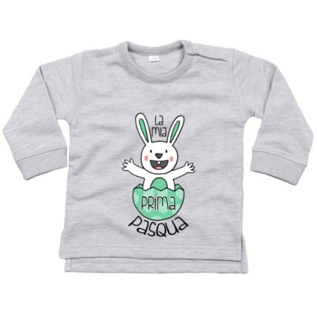Felpa neonato personalizzabile con nome prima pasqua...