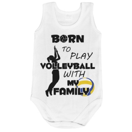 Body neonato born to play volleyball with my family Per la famiglia