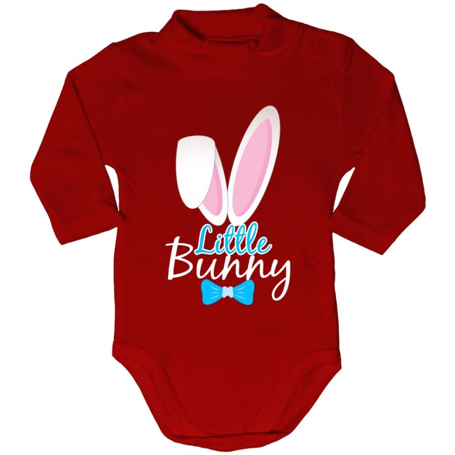 Body lupetto neonato personalizzabile little bunny Pasqua