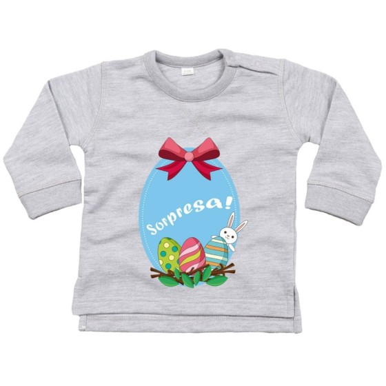 Felpa neonato sorpresa Pasqua