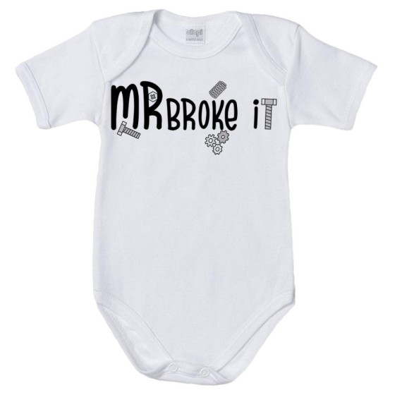 Body neonato mr mrs broke it Per la famiglia