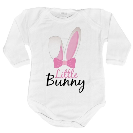 Body personalizzabile neonato little bunny Pasqua