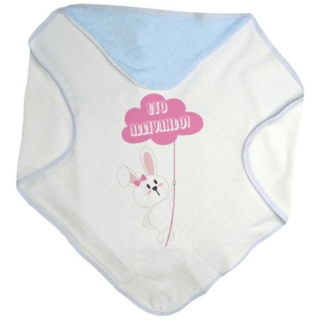 Accappatoio neonato personalizzabile con nome sto arrivando coniglietto sale la fune Pasqua