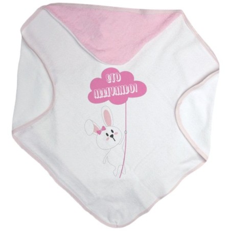 Accappatoio neonato personalizzabile con nome sto arrivando coniglietto sale la fune Pasqua