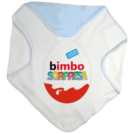 Accappatoio neonato bimbo sorpresa Pasqua