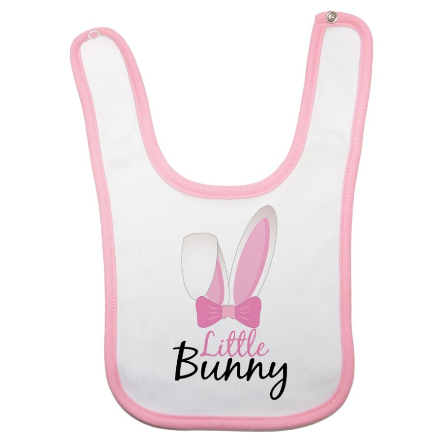 Bavaglino personalizzabile neonato little bunny Pasqua