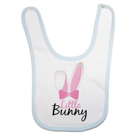 Bavaglino personalizzabile neonato little bunny Pasqua