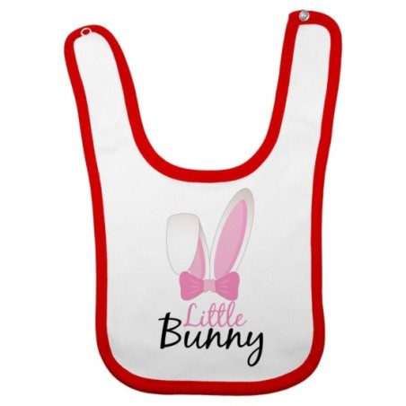 Bavaglino personalizzabile neonato little bunny Pasqua
