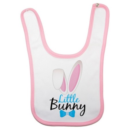 Bavaglino personalizzabile neonato little bunny Pasqua