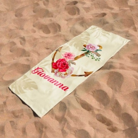 Telo mare ancora personalizzato con nome Summer