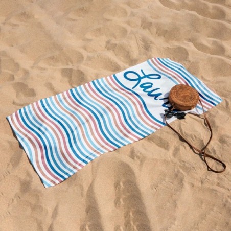 Telo mare onde personalizzato con nome Summer