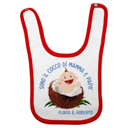 Bavaglino neonato sono il cocco la cocca di mamma e papà Per la famiglia