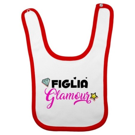 Bavaglino neonata figlia glamour