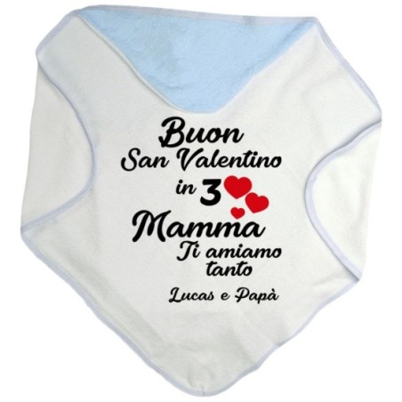 Accappatoio neonato personalizzato con nomi buon san...