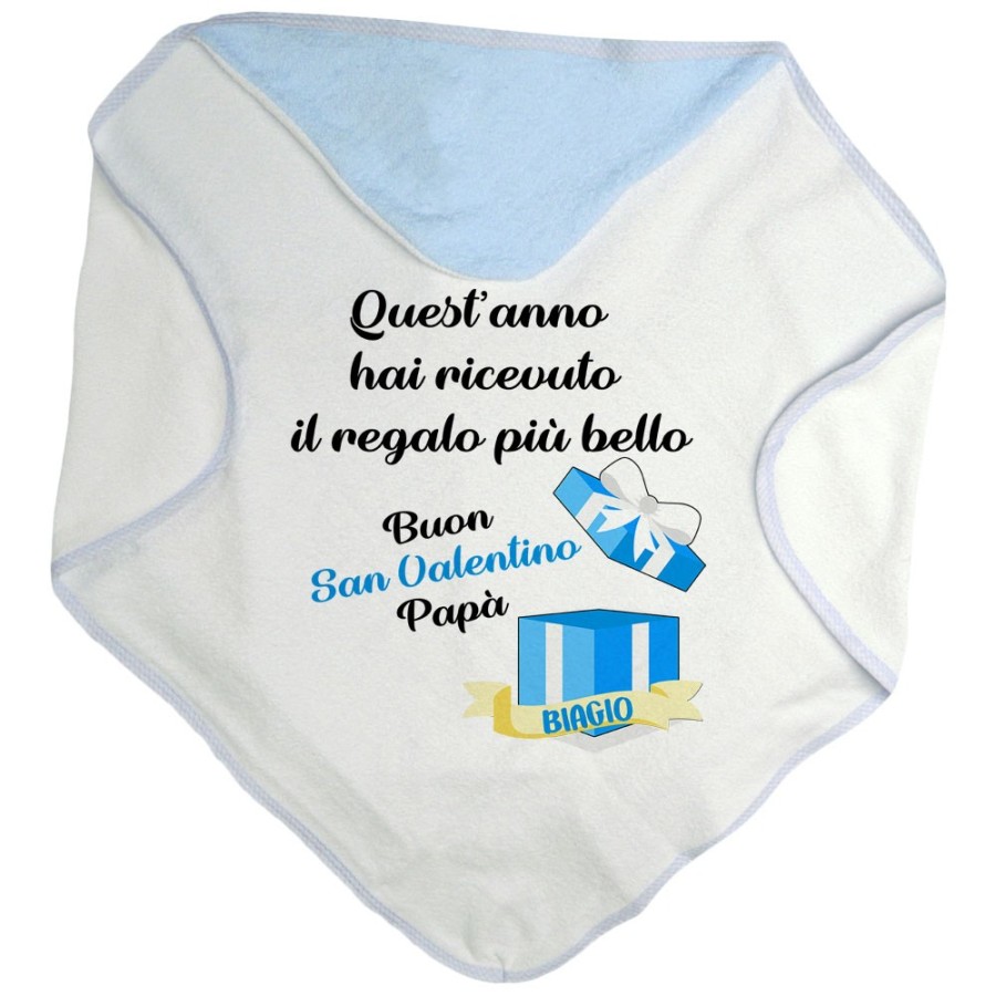 Accappatoio neonato quest'anno hai ricevuto il regalo più bello buon san valentino papà Love