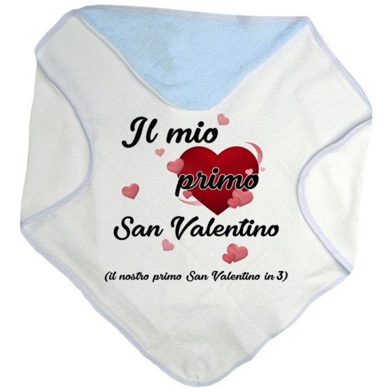 Accappatoio neonato il mio primo san valentino Love