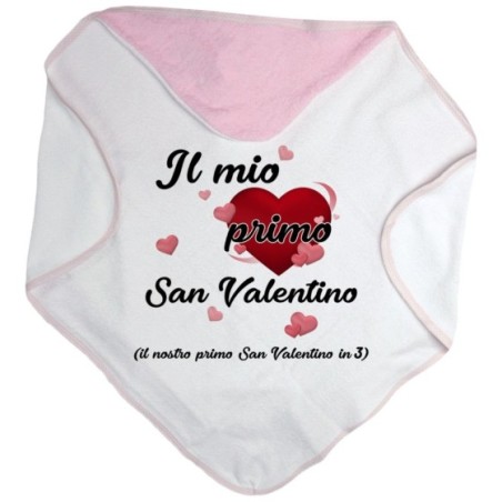 Accappatoio neonato il mio primo san valentino Love