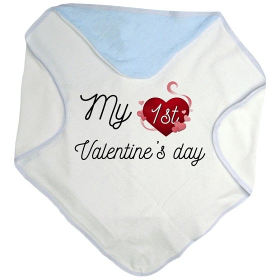 Accappatoio neonato my first valentine's day Love