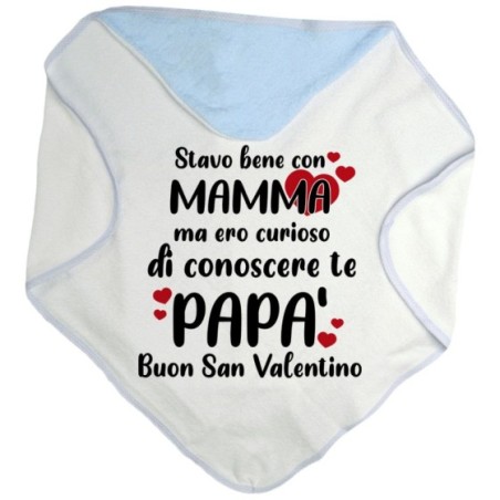 Accappatoio neonato stavo bene con mamma ma ero curioso...
