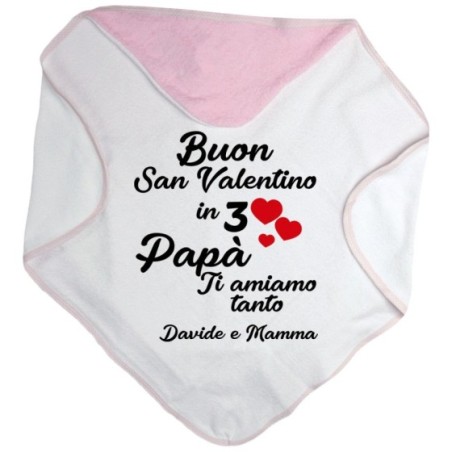 Accappatoio neonato personalizzato con nomi buon san...