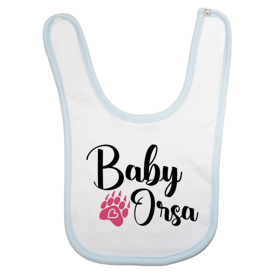Bavaglino neonato baby orso baby orsa con impronta Per la famiglia