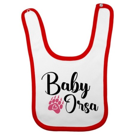 Bavaglino neonato baby orso baby orsa con impronta Per la famiglia