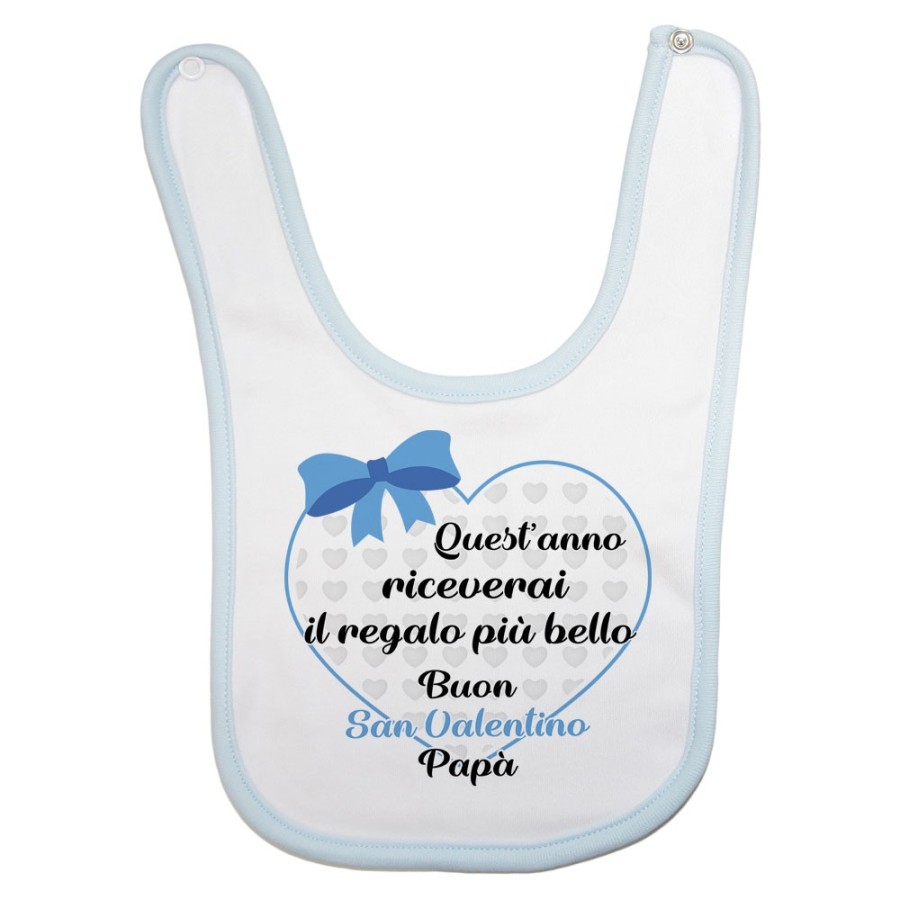 Bavaglino neonato quest'anno riceverai il regalo più bello buon san valentino mamma Love