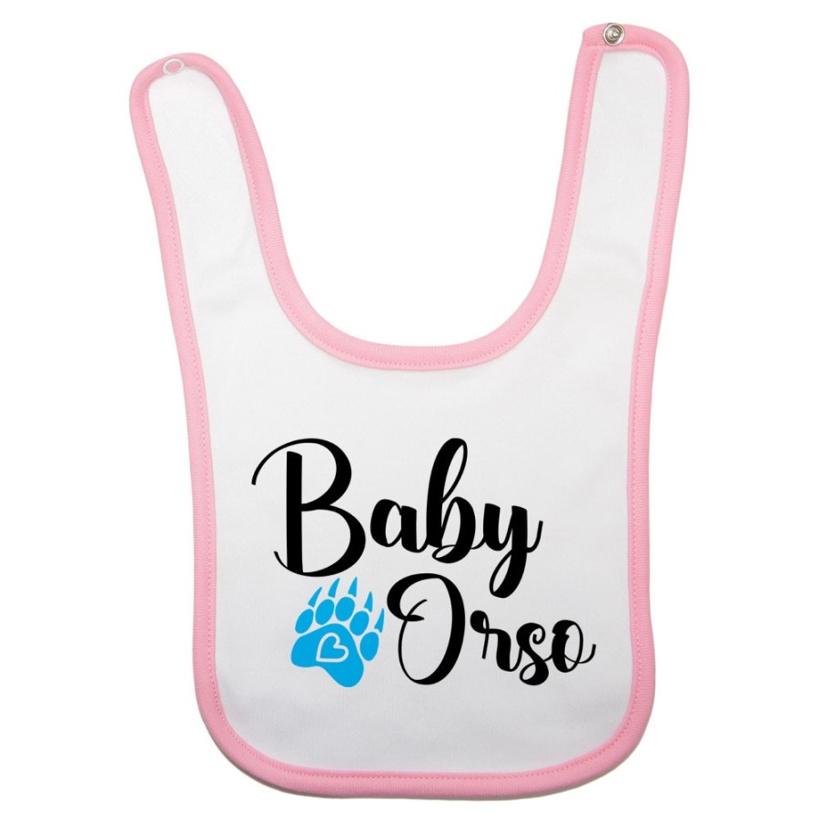 Bavaglino neonato baby orso baby orsa con impronta Per la famiglia