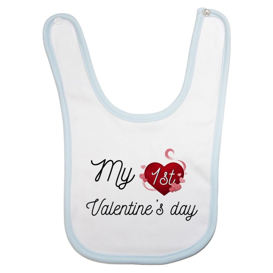 Bavaglino neonato my first valentine's day Love