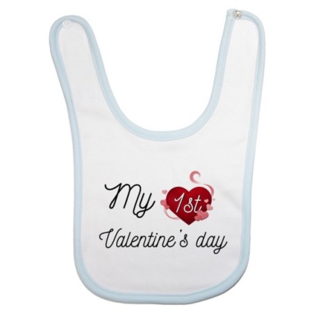 Bavaglino neonato my first valentine's day