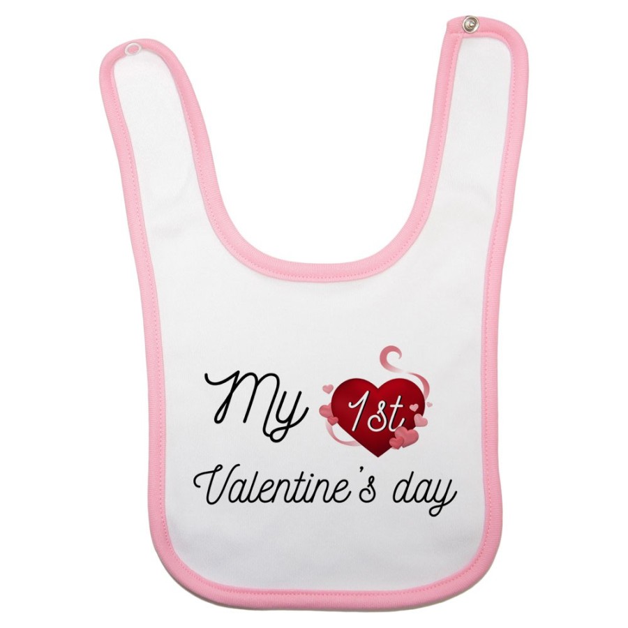 Bavaglino neonato my first valentine's day Love