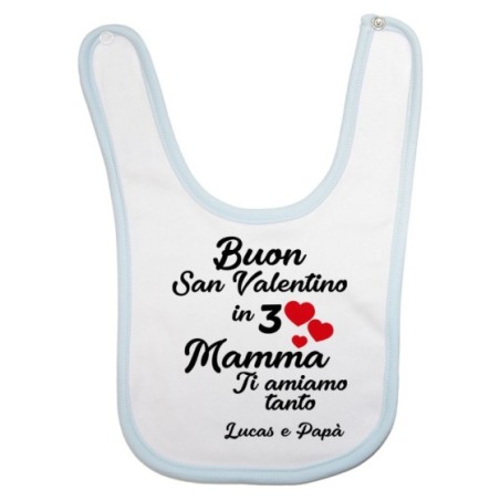 Bavaglino neonato personalizzato con nomi buon san...