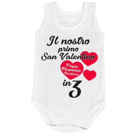 Body neonato personalizzato con nomi il mio primo san...