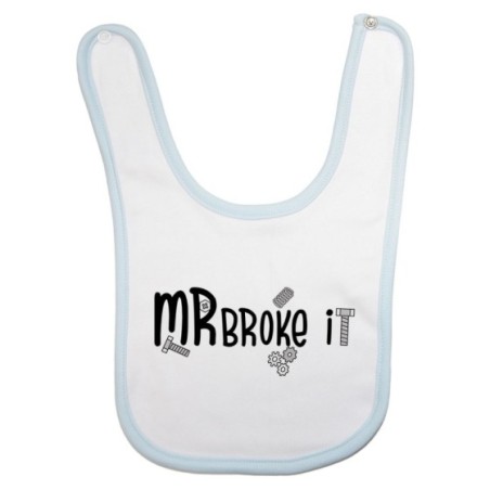 Bavaglino neonato mr mrs broke it