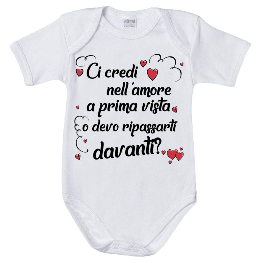 Body neonato ci credi nell'amore a prima vista o devo ripassarti davanti Love