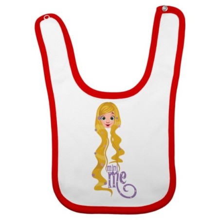 Bavaglino neonata mini me rapunzel