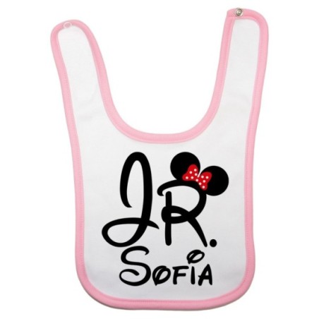 Bavaglino neonato personalizzabile con nome jr