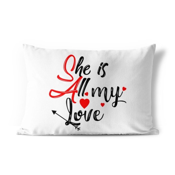 Federa  personalizzabile con nome she is all my love Love