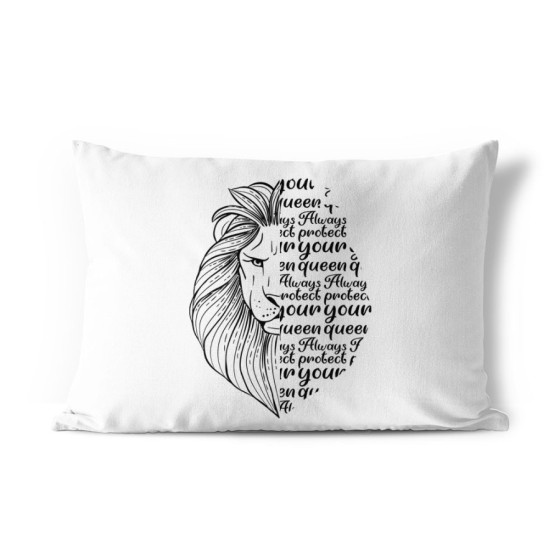 Federa personalizzabile con nome lion always protect your queen Love