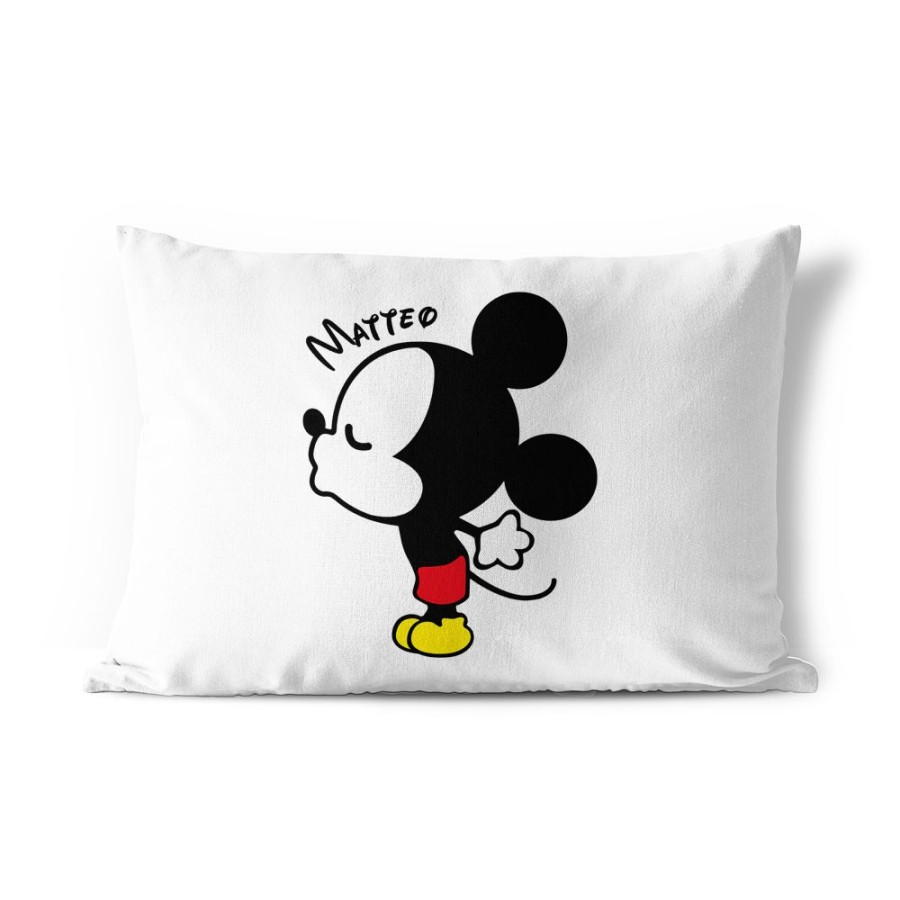 Federa personalizzabile con nome bacio di topolino Love