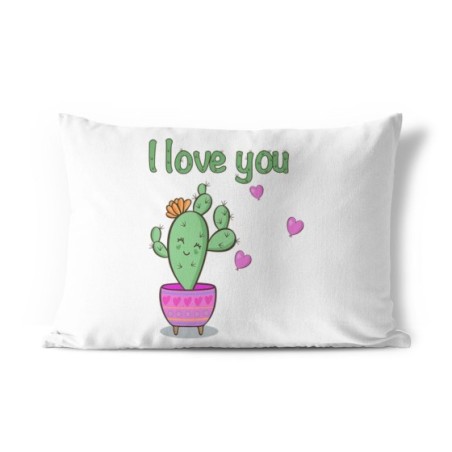 Federa personalizzabile con nome cactus fiorellino i love...