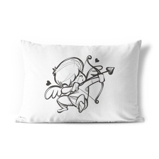 Federa personalizzabile con nome cupido stilizzato Love