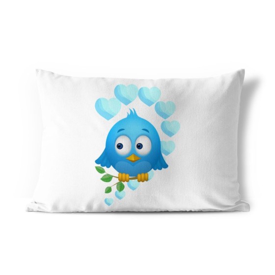 Federa personalizzabile con nome gufetto innamorato Love