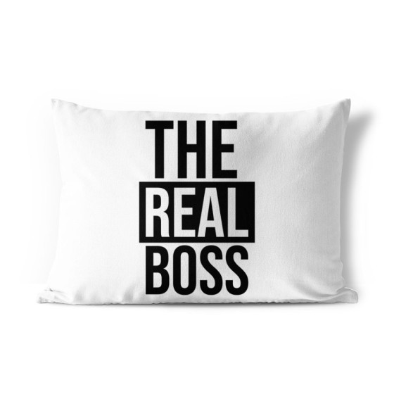 Cuscino personalizzabile con nome the real boss Love