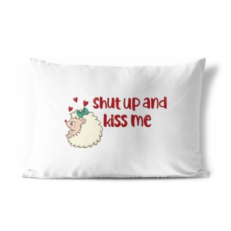 Federa personalizzabile con nome riccio shut up and kiss me